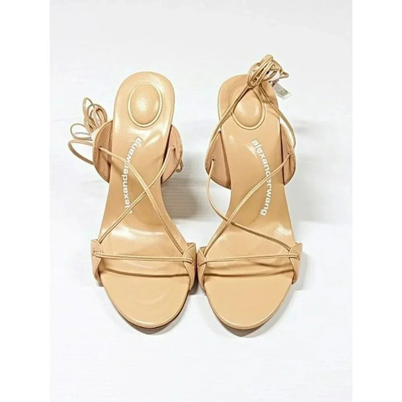 Alexander Wang Women's Lucienne 105 Ankle Tie Heel Sandals Size 38 (MSRP $595) - Picture 3 of 12